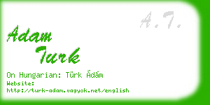 adam turk business card